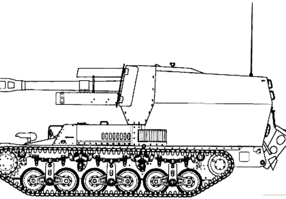 Танк 10.5cm le.F.H.18-4 (SF) auf GW Lorraine Schlepper (f) - чертежи, габариты, рисунки