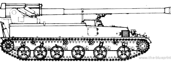 Tank 2S5 Giatsint-S 152mm SPG - drawings, dimensions, figures