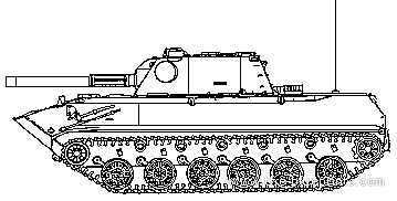 Tank 2S9 120-mm SPM Anona (USSR) - drawings, dimensions, figures