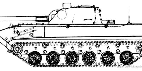 Tank 2S9 NONA 120mm SPM - drawings, dimensions, figures