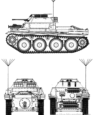 Танк 35(t) 2cm Kw.K38 - чертежи, габариты, рисунки