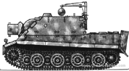 Tank 38cm Sturmmarser SturmTiger - drawings, dimensions, pictures
