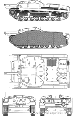 Tank 43.M Zrinyi II (Hungary) - drawings, dimensions, figures