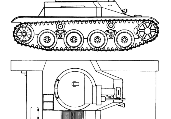 Tank 4TP PZInz.130 - drawings, dimensions, figures