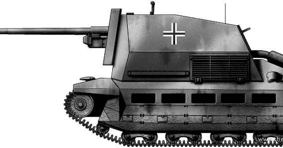 Танк 7.5cm Pak40 L-46 auf Geschutzwagen FCM(f) - чертежи, габариты, рисунки