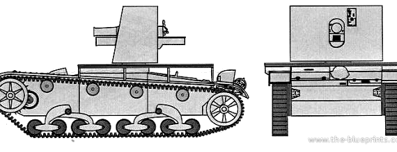 Tank 76.2mm Leningrad SPG - drawings, dimensions, figures