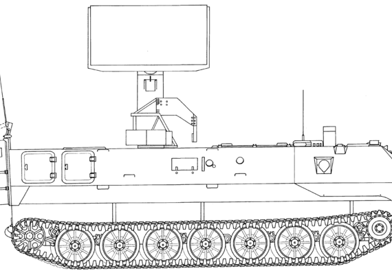 Танк 9S80M1 Sborka - чертежи, габариты, рисунки