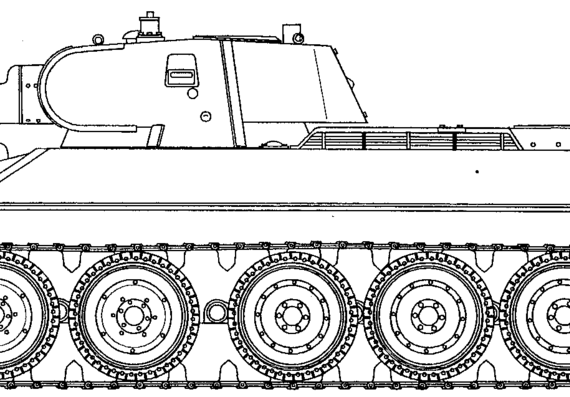 Tank A-32 - drawings, dimensions, figures