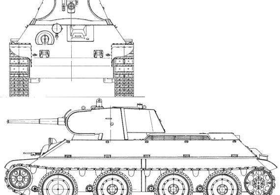Tank A20 - drawings, dimensions, figures