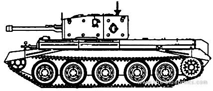 Tank A27L Centaur Mk.I - drawings, dimensions, figures