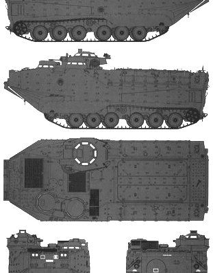 Tank AAVP-7A1 RAM-RS - drawings, dimensions, figures