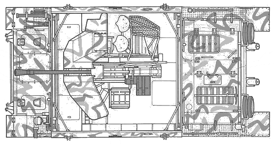 Tank AA Gun Mobelwagen - drawings, dimensions, pictures
