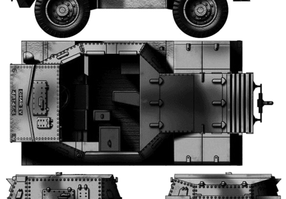 Tank ACV-IP Mk.I - drawings, dimensions, figures