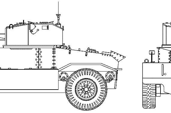 Танк AEC Mk.III - чертежи, габариты, рисунки