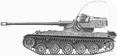 Танк AMX-13 (IDF) - чертежи, габариты, рисунки