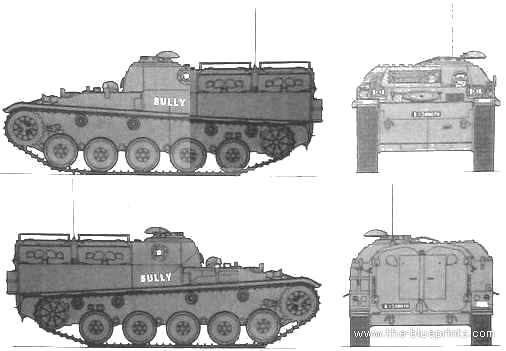 Танк AMX 13 VCI - чертежи, габариты, рисунки
