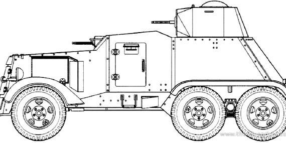 AM Chevrolet AAC tank (1937) - drawings, dimensions, pictures