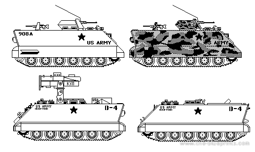 APC tank - drawings, dimensions, figures