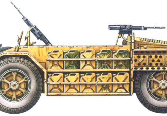 Танк AS-42 Saharina Armored Car - чертежи, габариты, рисунки