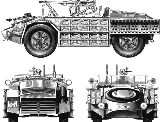 Tank AS42 Sahariana - drawings, dimensions, pictures