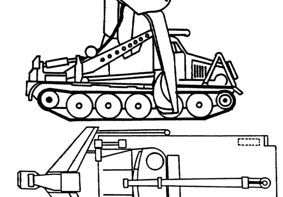 AT-T + BAT-M tank - drawings, dimensions, figures