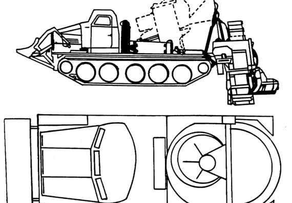 Tank AT-T + MDK-2 - drawings, dimensions, figures