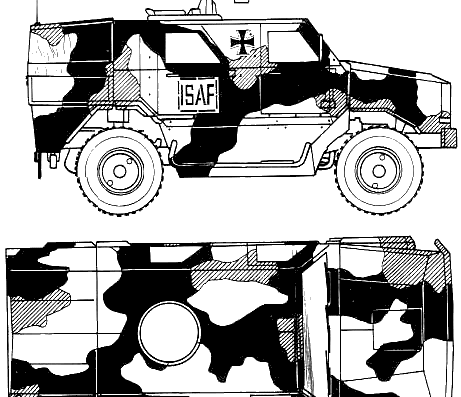 ATF Dingo tank - drawings, dimensions, figures