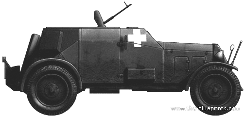Tank Adler Kfz.13 Waffenwagen - drawings, dimensions, pictures