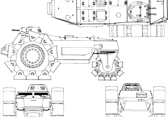 Tank Alkett Vs.Kfz.617 Minenroumer - drawings, dimensions, figures