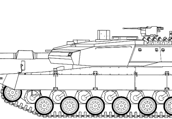 Танк Altay MBT - чертежи, габариты, рисунки
