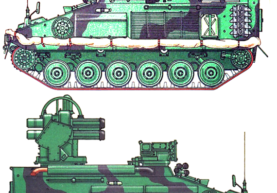 Alvis Stormer HVM tank - drawings, dimensions, figures