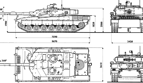 Ariete tank - drawings, dimensions, pictures