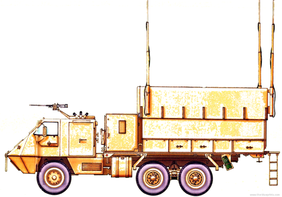 Tank Astros II AV-VCC - drawings, dimensions, figures