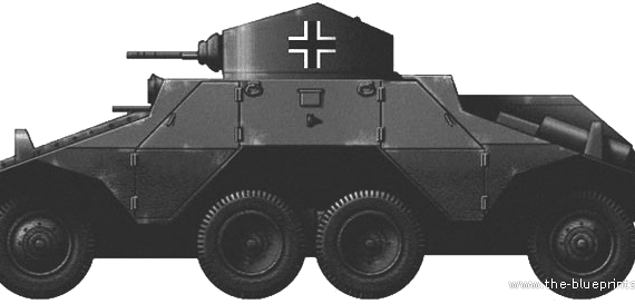 Tank Auatro-Daimler Typ ADGZ - drawings, dimensions, figures