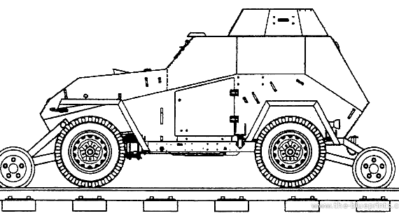 Tank BA-64G - drawings, dimensions, figures