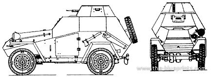 Tank BA-64M - drawings, dimensions, figures