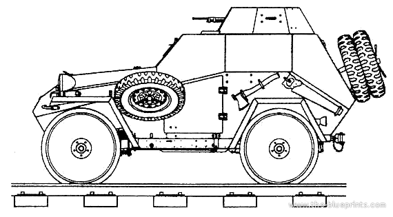 Танк BA-64V - чертежи, габариты, рисунки