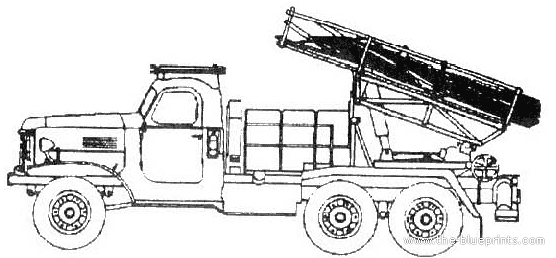 Танк BMD-20 200mm Katyusha - чертежи, габариты, рисунки