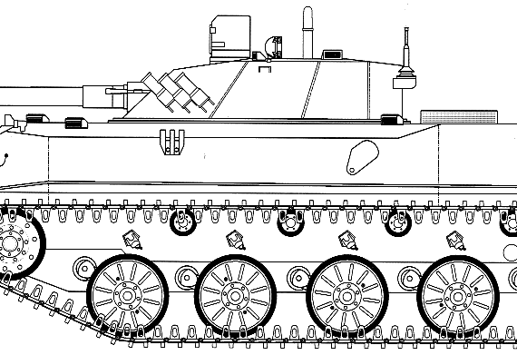 Танк BMD-4 - чертежи, габариты, рисунки