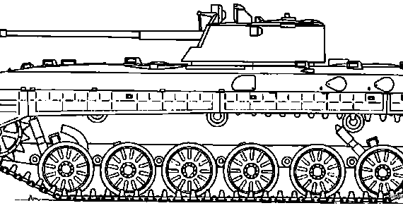Tank BMP-1-30 - drawings, dimensions, figures