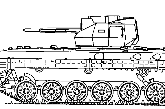 Tank BMP-1 Kliwer - drawings, dimensions, figures