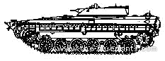 Танк BMP-M-1976 - чертежи, габариты, рисунки