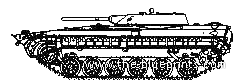 Танк BMP-M-1978 - чертежи, габариты, рисунки