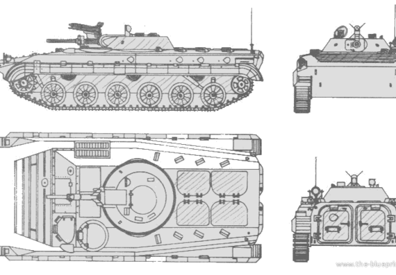 Танк BMP - чертежи, габариты, рисунки
