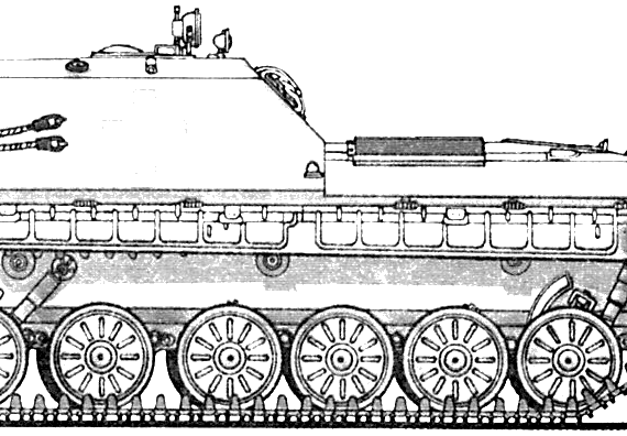 Танк BMP MEV - чертежи, габариты, рисунки