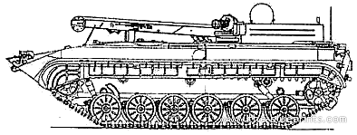 Танк BREM-2 Recovery Vehicle - чертежи, габариты, рисунки