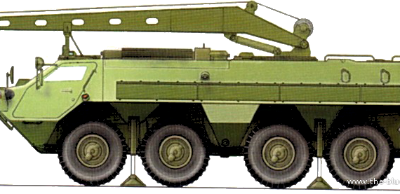 BREM-4 tank - drawings, dimensions, figures