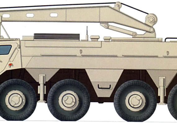BREM-4K tank - drawings, dimensions, figures