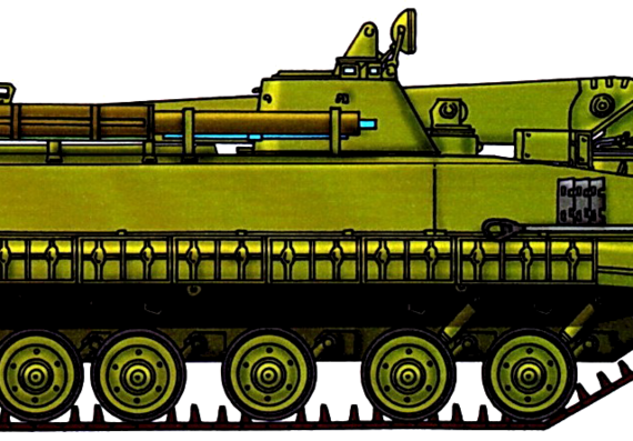 BREM-L tank - drawings, dimensions, figures