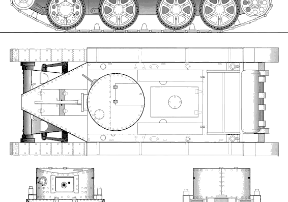 Танк BT-2 M1932 - чертежи, габариты, рисунки